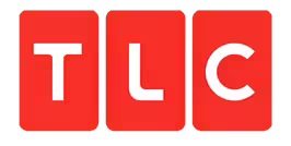 TLC logo voor populaire reality tv programma's en lifestyle series