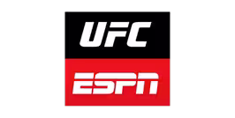 Officiële logo van UFC en ESPN voor live MMA vechtsporten en topsport
